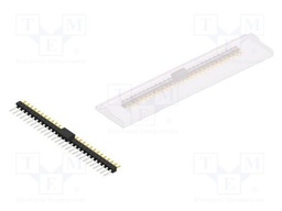 Connector: pin strips; pin header; male; PIN: 28; 2.54mm; SMT; 1x28