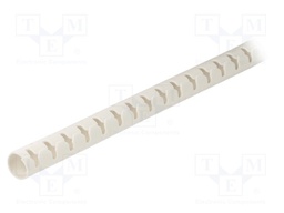 Spiral wrapping; 8mm; polypropylene; light grey; UL94HB