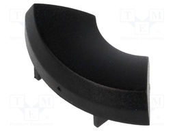 Button; black; Mat: plastic