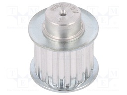 Belt pulley; T5; W: 16mm; whell width: 27mm; Ø: 1.45mm; aluminium