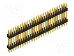 Connector: pin strips; pin header; male; PIN: 66; 1.27mm; THT; 2x33