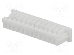 Plug; wire-board; female; 1.25mm; PIN: 12; w/o contacts; for cable