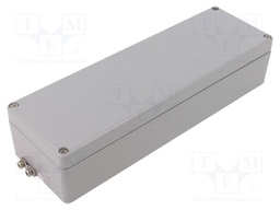 Enclosure: multipurpose; X: 80mm; Y: 250mm; Z: 57mm; ATEX; aluminium