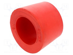 Grommet; caoutchouc; L: 24mm; -20÷200°C; Øcable: 22mm; red