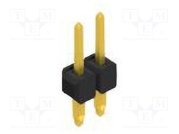 Connector: pin strips; pin header; male; PIN: 2; 2.54mm; THT; 1x2