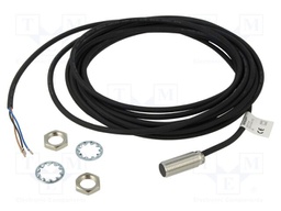 Sensor: inductive; OUT: PNP / NO; 0÷4mm; 10÷30VDC; M12; 5m; IP68