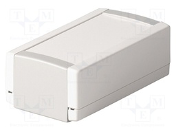 Enclosure: with panel; TOPTEC; X:68mm; Y:123mm; Z:45mm; ABS; grey