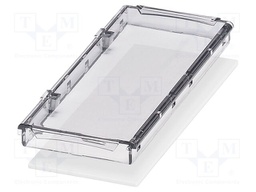 Cover; tiltable; grey; UL94V-0; BC 107,6; polycarbonate; X: 107.6mm