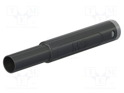 Connector: 4mm banana; plug; 32A; 1kV; black; insulated; 2.5mm2
