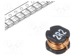 Inductor: wire; SMD; 2.2uH; 25mΩ; -40÷125°C; ±20%; 3.8A
