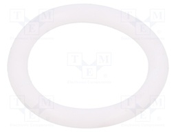 O-ring gasket; silicone; Thk: 4mm; Øint: 25mm; white; -60÷160°C