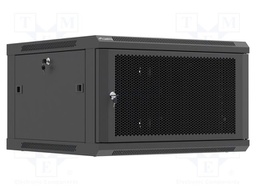 Enclosure: rack cabinet; Standard: 19"; 6U; black; Z: 600mm; X: 600mm