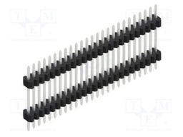 Connector: pin strips; pin header; male; PIN: 25; 1.27mm; THT; 1x25