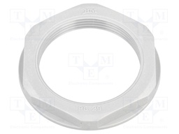 Nut; PG29; polyamide; 46mm; grey