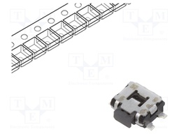 Microswitch TACT; SPST; Pos: 2; 0.05A/12VDC; SMT; 1.6N; 1.35mm