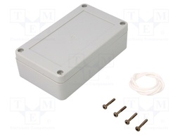 Enclosure: multipurpose; X: 75mm; Y: 125mm; Z: 37mm; ZP; ABS; gasket