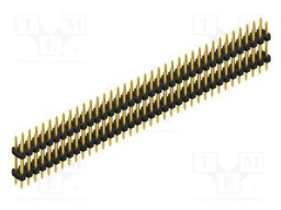 Connector: pin strips; pin header; male; PIN: 74; 2mm; THT; 2x37