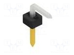 Connector: pin strips; pin header; male; PIN: 1; 2mm; THT; 1x1; 100V