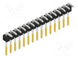 Connector: pin strips; pin header; male; PIN: 15; 2.54mm; THT; 1x15