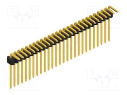Connector: pin strips; pin header; male; PIN: 27; 1.27mm; THT; 1x27