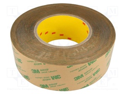 Tape: fixing; W: 50mm; L: 55m; D: 0.13mm; acrylic; transparent; 1951%