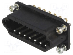 Connector: rectangular; female; Han Staf; PIN: 14; size 10A; 10A