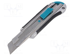 Knife; universal; 25mm; Handle material: metal; Mat: plastic