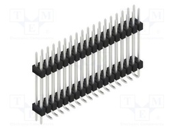 Connector: pin strips; pin header; male; PIN: 36; 2.54mm; SMT; 2x18