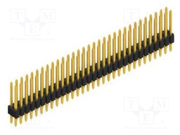 Connector: pin strips; pin header; male; PIN: 62; 1.27mm; THT; 2x31
