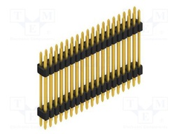 Connector: pin strips; pin header; male; PIN: 38; 1.27mm; THT; 2x19