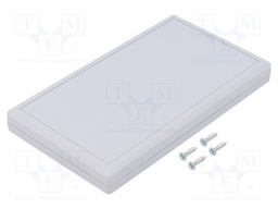 Enclosure: desktop; TENCLOS FLAT; X: 85mm; Y: 145mm; Z: 17mm; ABS