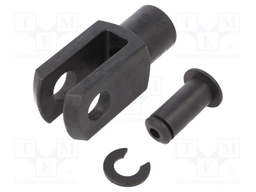 Fork joint; Øhole: 5mm; Thread: M5; Mat: igumid G; Pitch: 0,8; G: 10mm