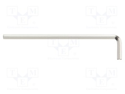 Key; hexagon keys; HEX 10mm; Overall len: 231mm; Plating: nickel