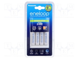 Charger: microprocessor-based; Ni-MH; Size: AA,AAA,R03,R6