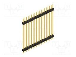 Connector: pin strips; pin header; male; PIN: 19; 2.54mm; THT; 1x19