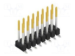 Connector: pin strips; pin header; male; PIN: 16; 2.54mm; SMT; 2x8