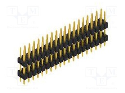 Connector: pin strips; pin header; male; PIN: 38; 2.54mm; THT; 2x19
