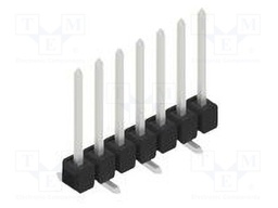 Connector: pin strips; pin header; male; PIN: 7; 2.54mm; SMT; 1x7