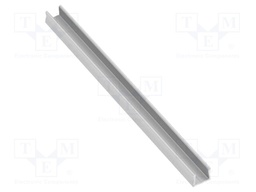 Profiles for LED modules; silver; 1m; GALAX MIKRO; aluminium