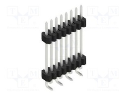 Connector: pin strips; pin header; male; PIN: 8; 1.27mm; SMT; 1x8