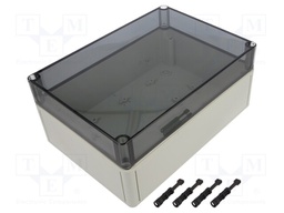 Enclosure: multipurpose; X: 180mm; Y: 254mm; Z: 111mm; TK PS; grey