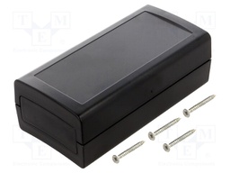 Enclosure: with panel; X: 60mm; Y: 120mm; Z: 40mm; ABS; black; IP53