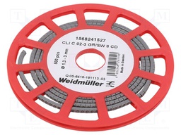 Markers for cables and wires; 1.3÷3mm; PVC; -30÷80°C; leaded