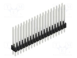 Connector: pin strips; pin header; male; PIN: 38; 1.27mm; THT; 2x19