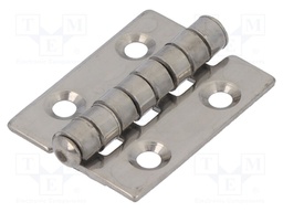 Hinge; Width: 30mm; A2 stainless steel; H: 40mm