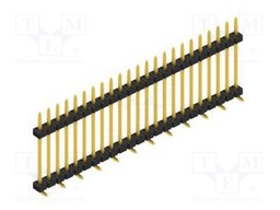 Connector: pin strips; pin header; male; PIN: 23; 2mm; SMT; 1x23