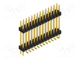 Connector: pin strips; pin header; male; PIN: 28; 2.54mm; SMT; 2x14