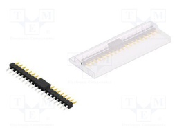 Connector: pin strips; pin header; male; PIN: 19; 2.54mm; SMT; 1x19
