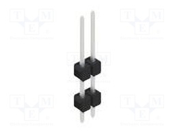 Connector: pin strips; pin header; male; PIN: 2; 2.54mm; THT; 1x2