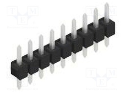 Connector: pin strips; pin header; male; PIN: 9; 2.54mm; THT; 1x9